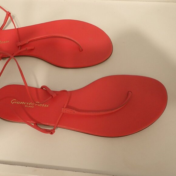 Pink Lace up Gianvitto Rossi Sandals - Picture 2 of 5